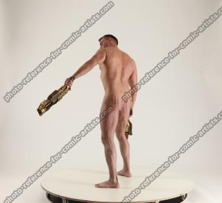 MICHAEL NAKED SOLDIER WITH GUNS